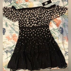 NWT Strapless Dress with Corset Boning